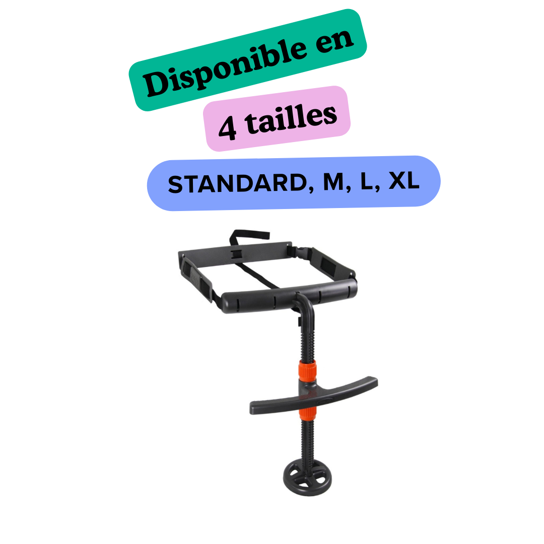 Footup disponible en 4 tailles, Standard, M, L ou XL